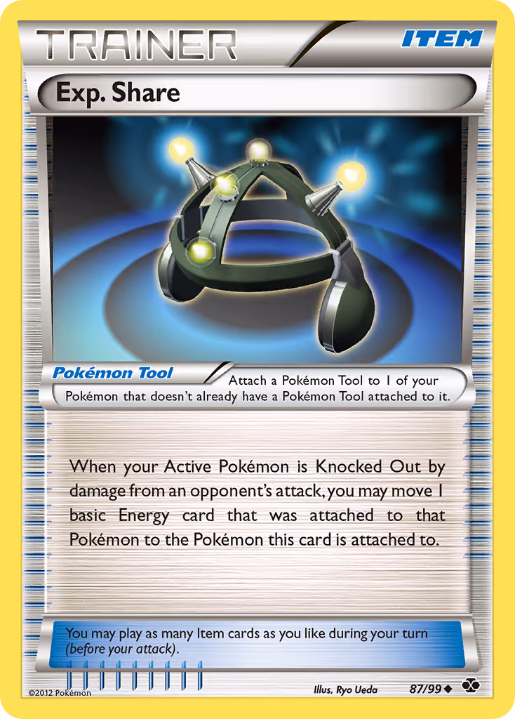 Exp. Share 87/99 Pokemon card