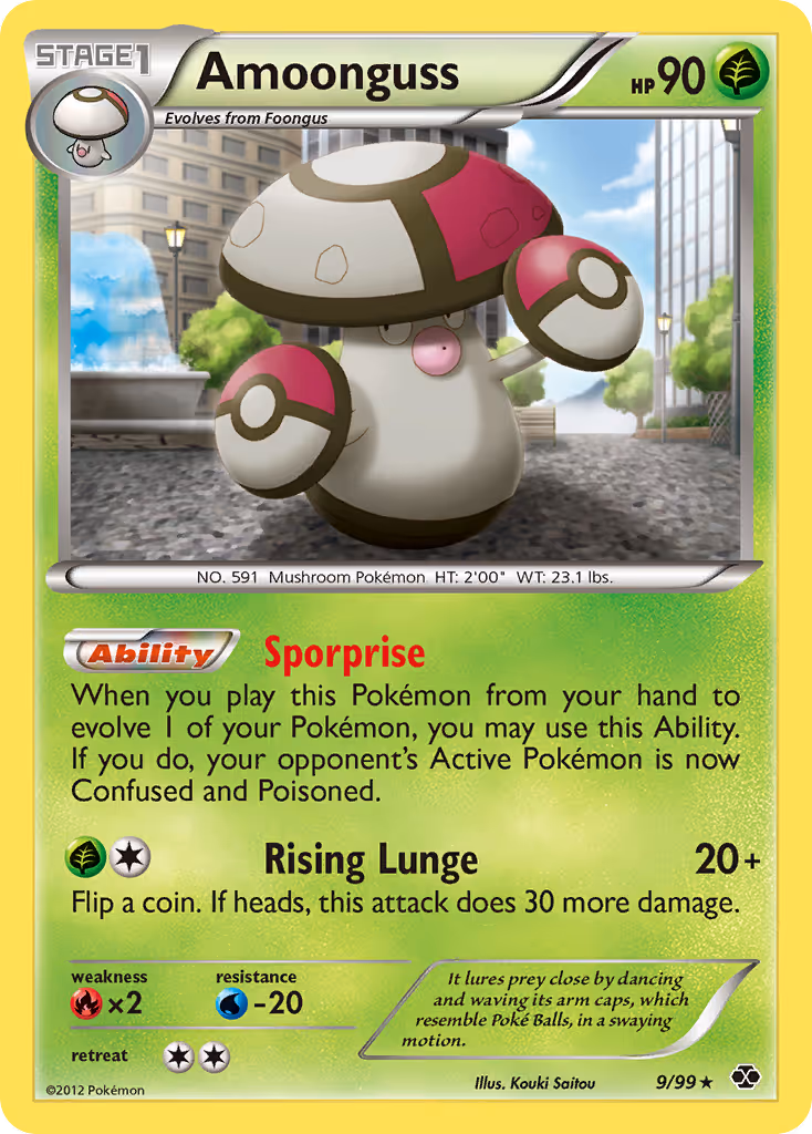 Amoonguss 9/99 Pokemon card