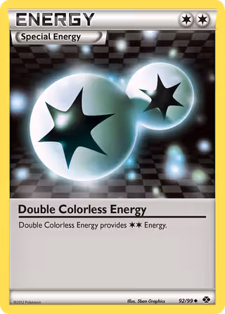 Double Colorless Energy 92/99 Pokemon card