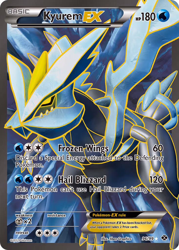 Kyurem-EX 96/99 Pokemon card