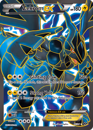 Zekrom-EX 97/99 Pokemon card