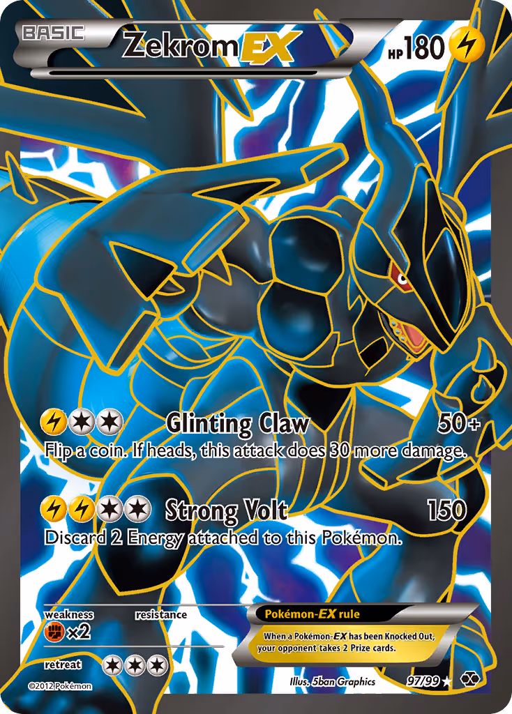 Zekrom-EX 97/99 Pokemon card