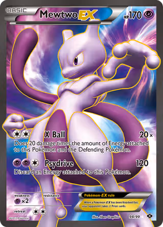 Mewtwo-EX 98/99 Pokemon card