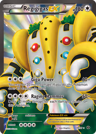Regigigas-EX 99/99 Pokemon card