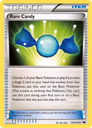 Rare Candy 100/108 Pokemon card