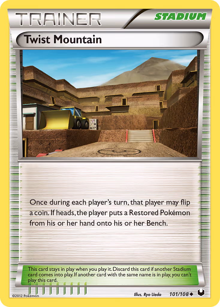 Twist Mountain 101/108 Pokemon card