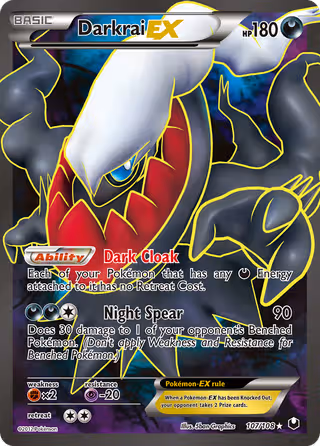 Darkrai-EX 107/108 Pokemon card