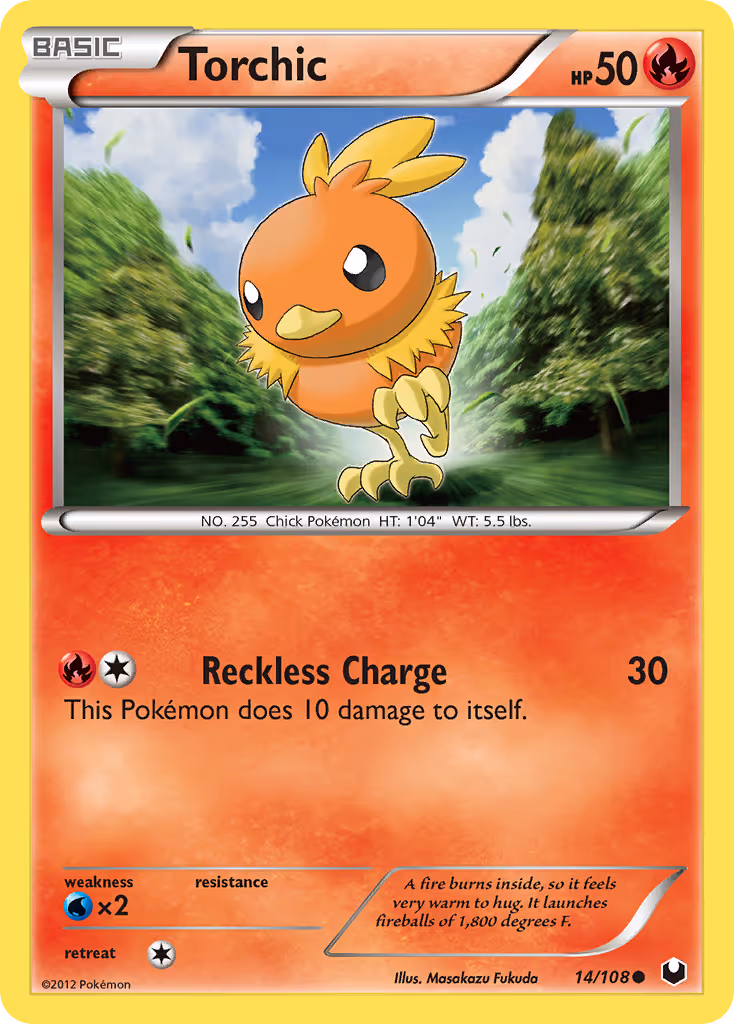 Torchic 14/108 Pokemon card