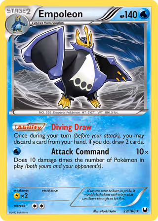 Empoleon 29/108 Pokemon card