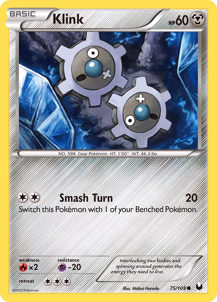 Klink 75/108 Pokemon card