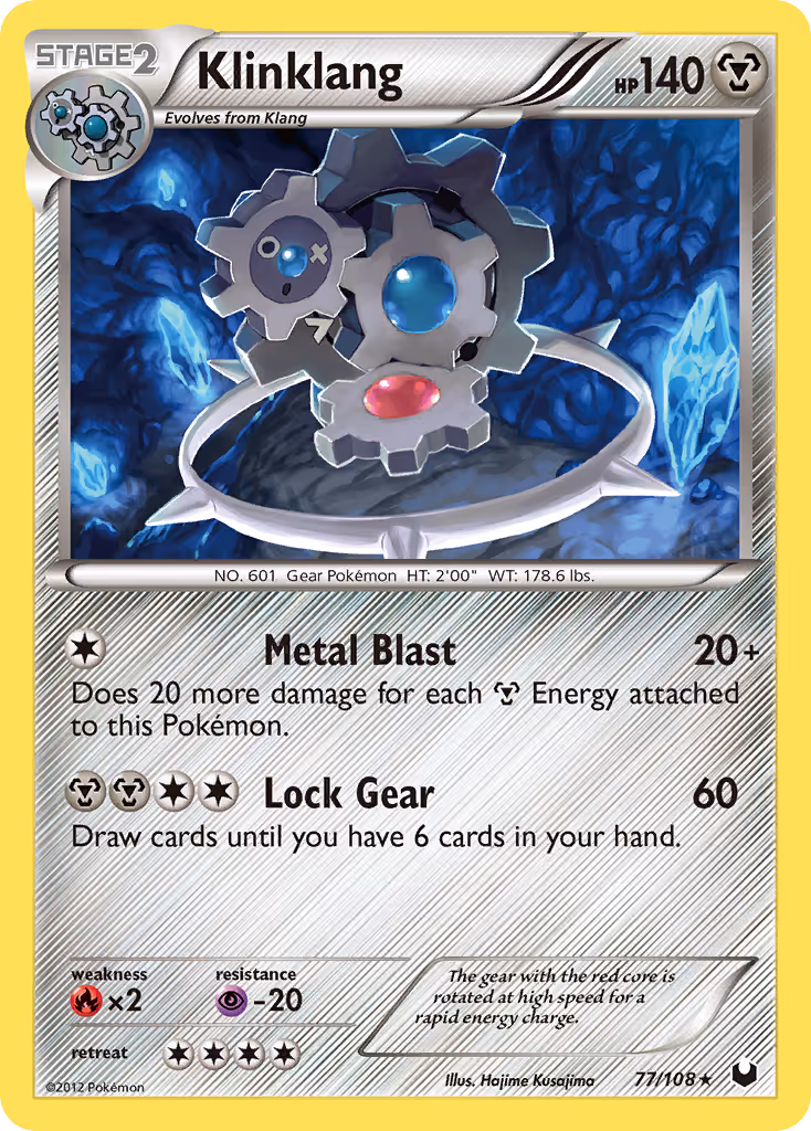 Klinklang 77/108 Pokemon card