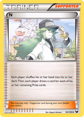 N 96/108 Pokemon card