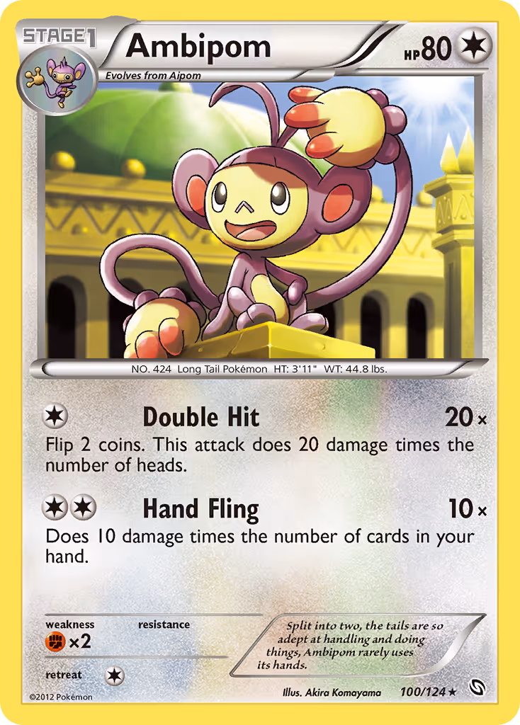 Ambipom 100/124 Pokemon card