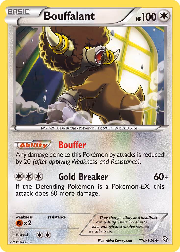Bouffalant 110/124 Pokemon card