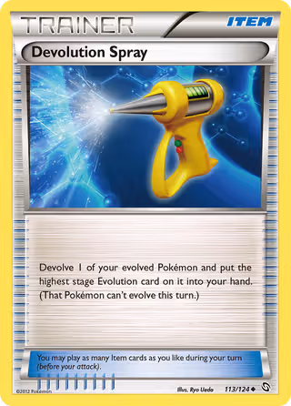 Devolution Spray 113/124 Pokemon card