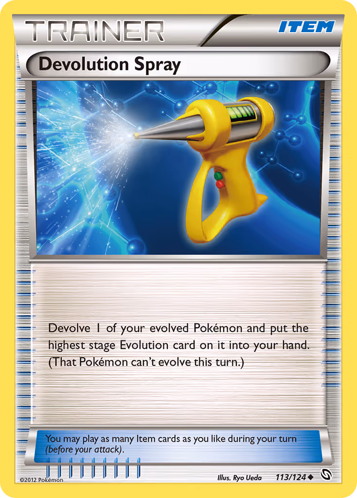Devolution Spray 113/124 Pokemon card