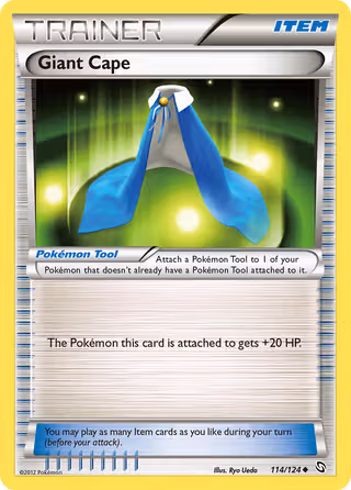 Giant Cape 114/124 Pokemon card