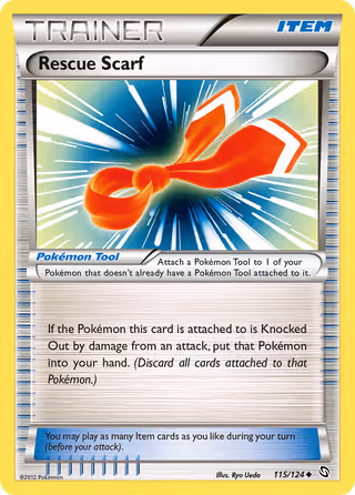 Rescue Scarf 115/124 Pokemon card