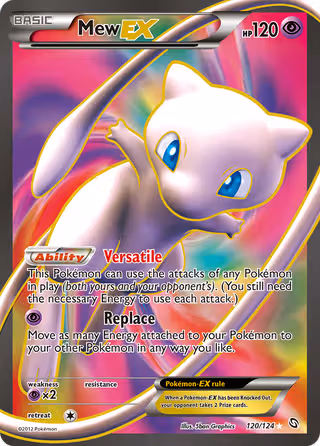 Mew-EX 120/124 Pokemon card
