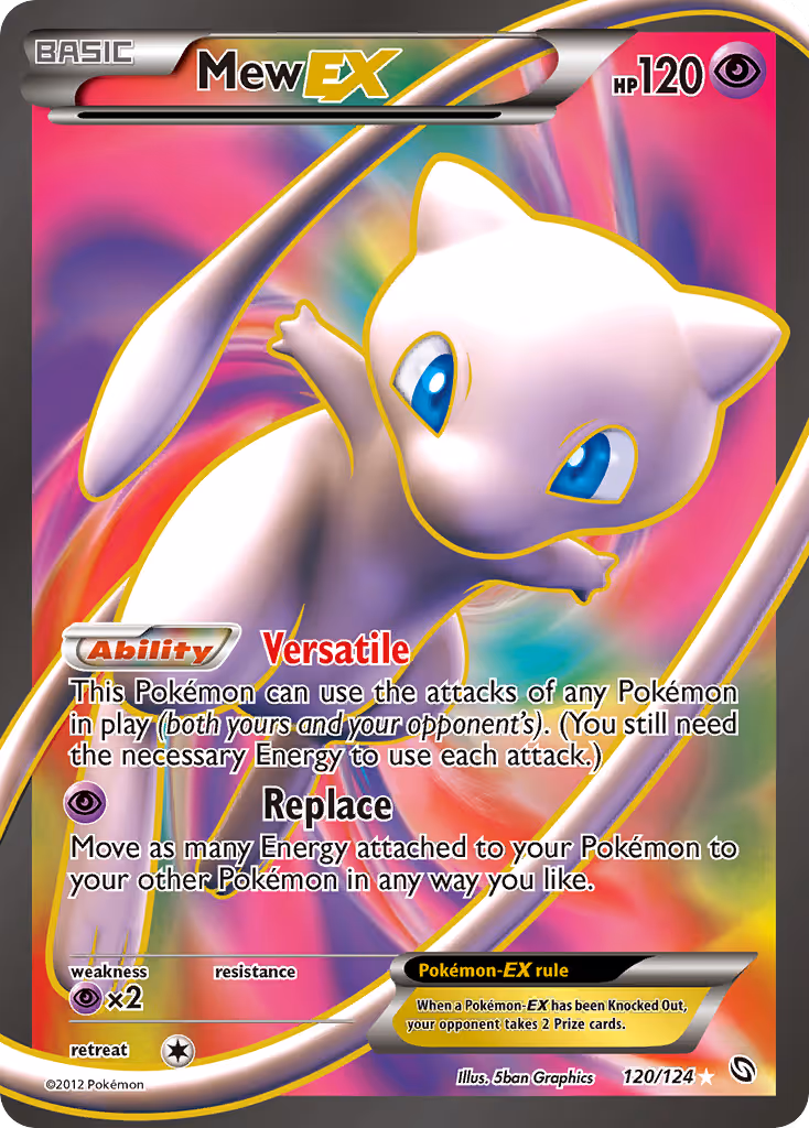 Mew-EX 120/124 Pokemon card