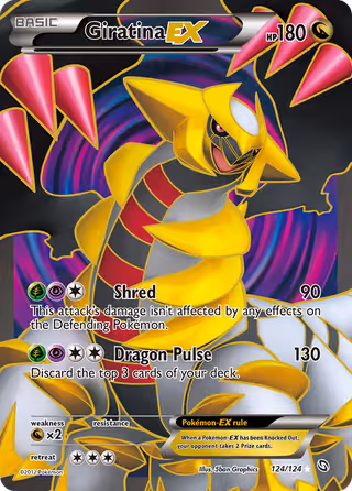 Giratina-EX 124/124 Pokemon card