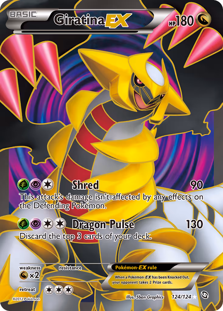 Giratina-EX 124/124 Pokemon card