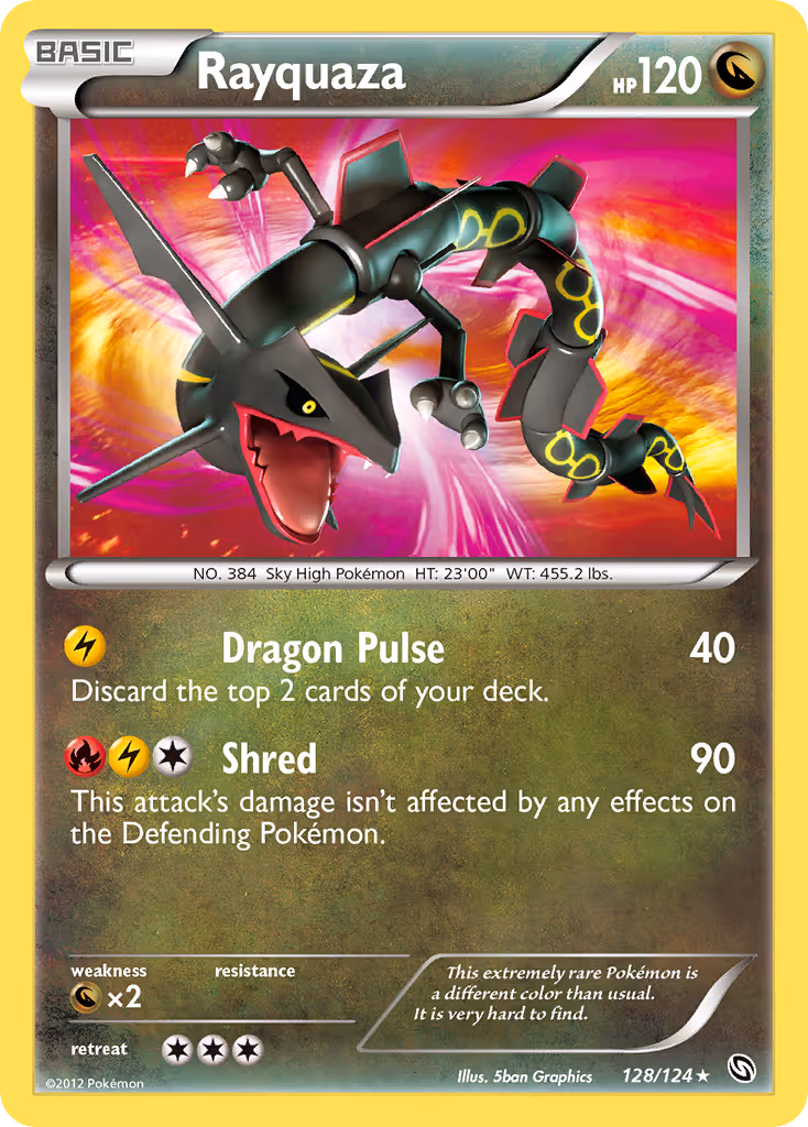 Rayquaza 128/124 Pokemon card
