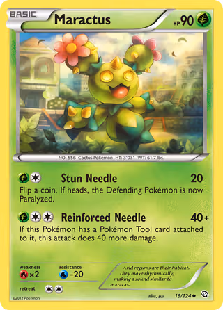 Maractus 16/124 Pokemon card