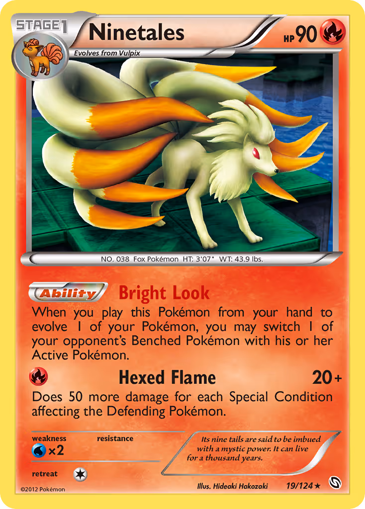 Ninetales 19/124 Pokemon card