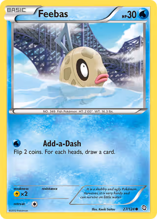 Feebas 27/124 Pokemon card