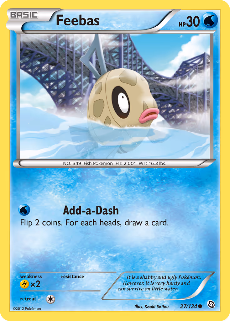 Feebas 27/124 Pokemon card