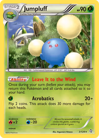 Jumpluff 3/124 Pokemon card