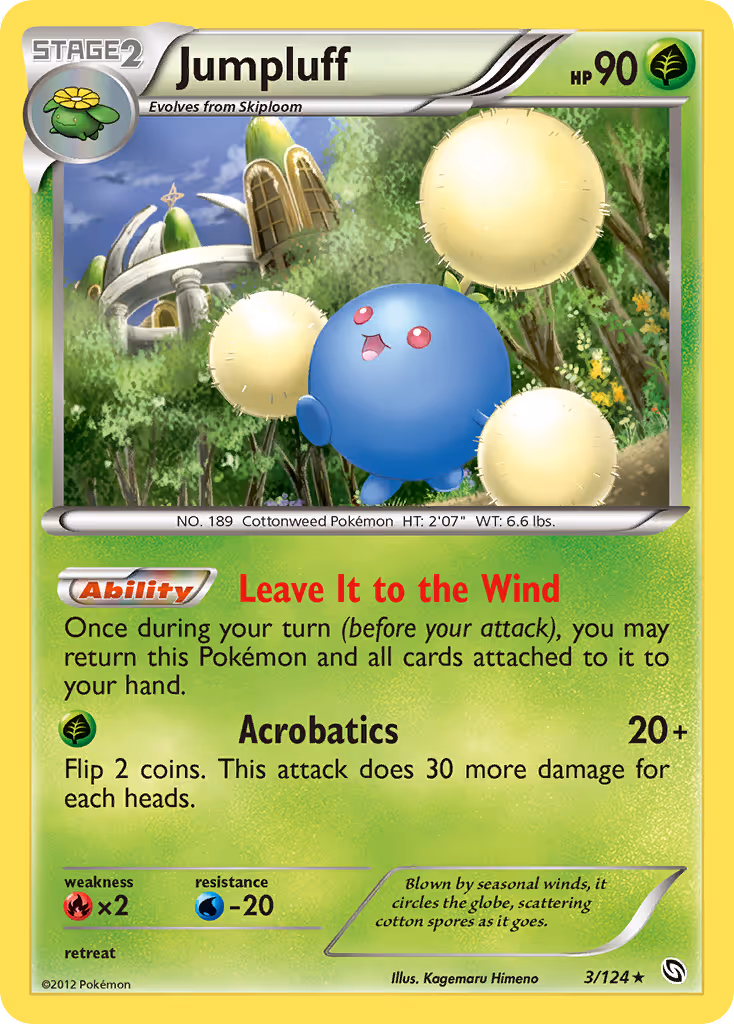 Jumpluff 3/124 Pokemon card