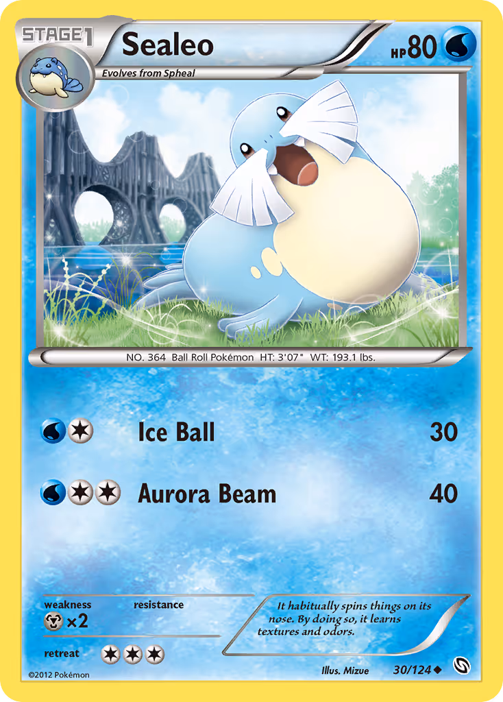 Sealeo 30/124 Pokemon card