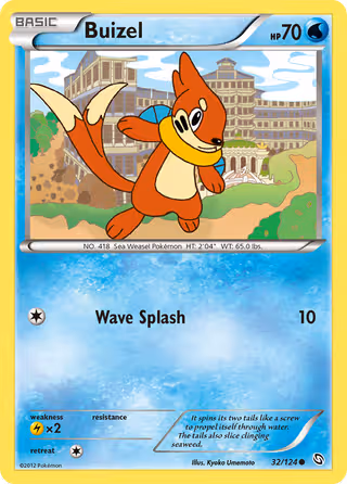 Buizel 32/124 Pokemon card