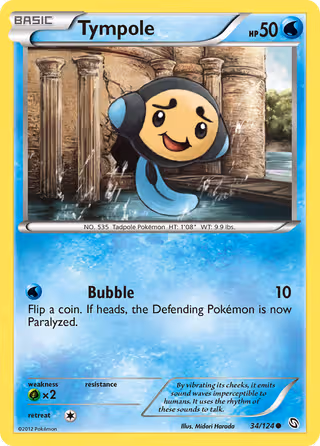 Tympole 34/124 Pokemon card