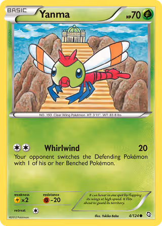 Yanma 4/124 Pokemon card