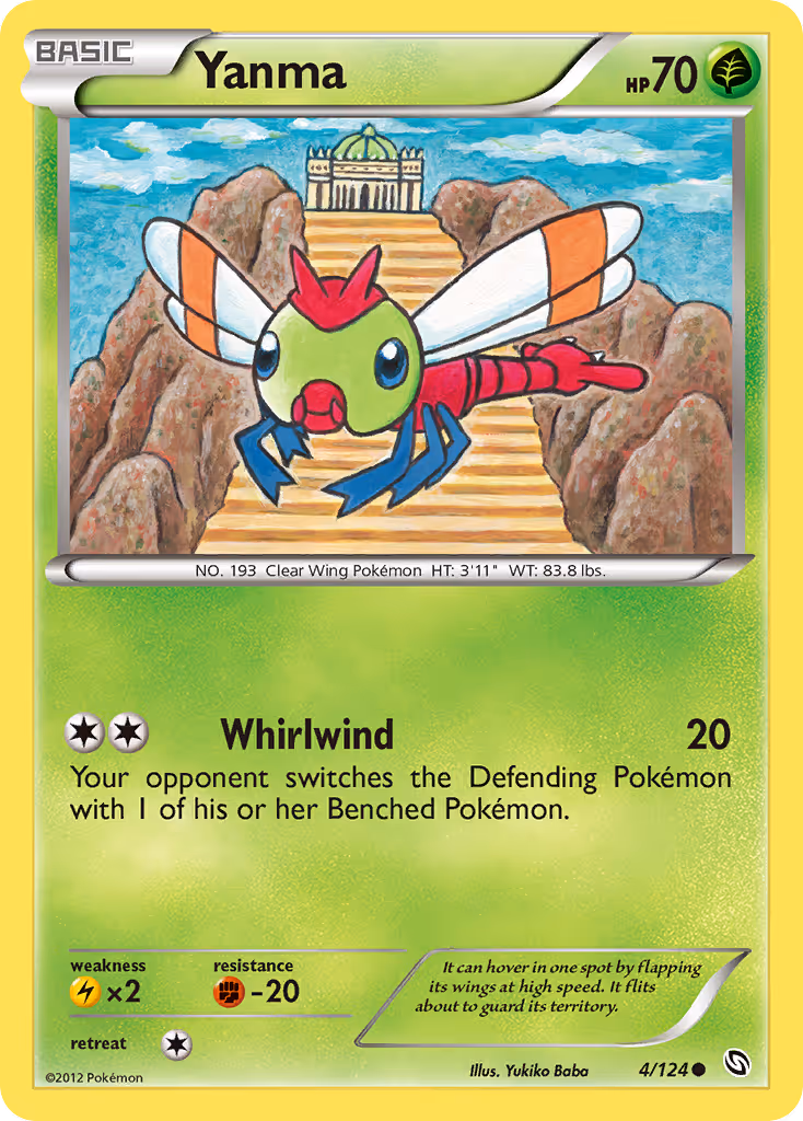 Yanma 4/124 Pokemon card
