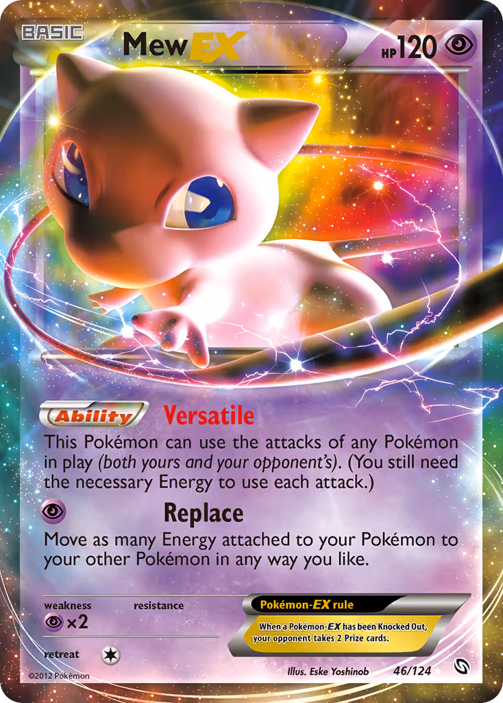 Mew-EX 46/124 Pokemon card