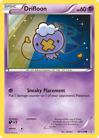 Drifloon 49/124 Pokemon card