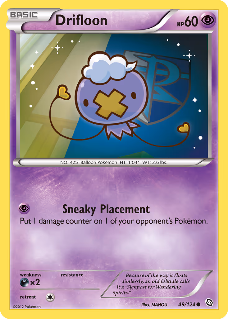 Drifloon 49/124 Pokemon card