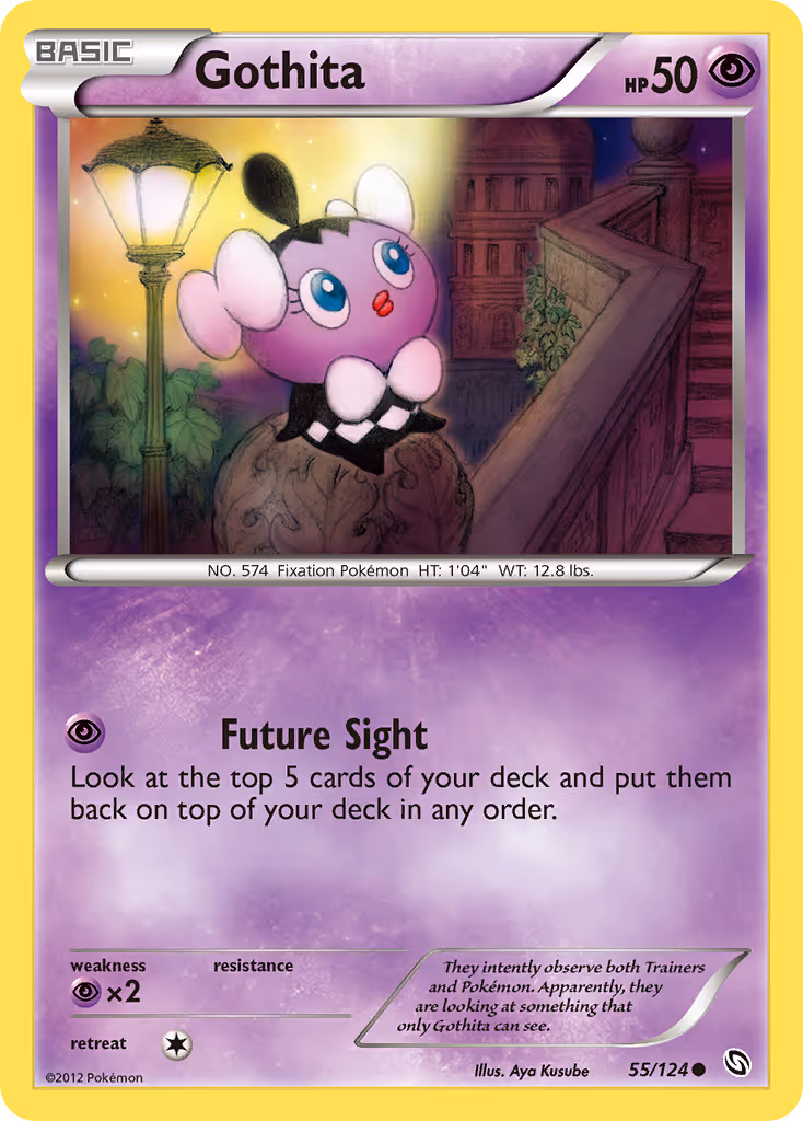 Gothita 55/124 Pokemon card