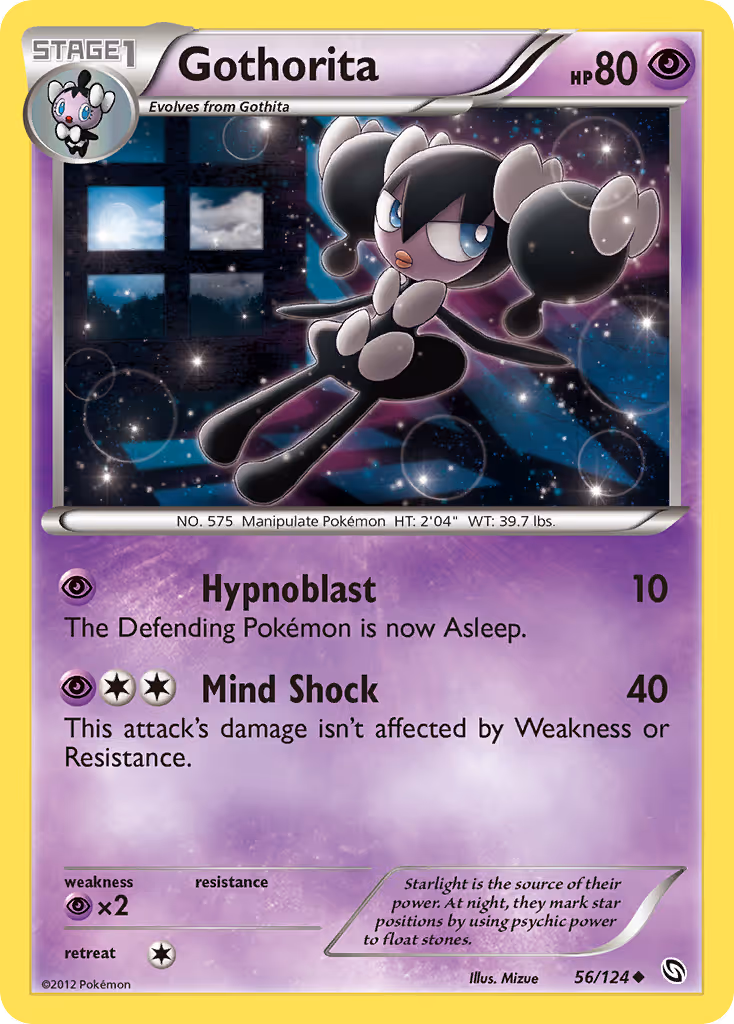Gothorita 56/124 Pokemon card