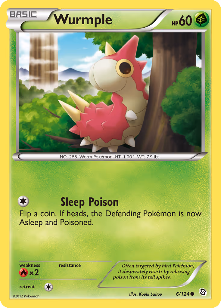 Wurmple 6/124 Pokemon card