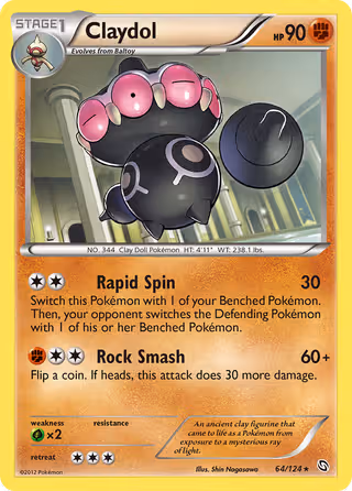 Claydol 64/124 Pokemon card