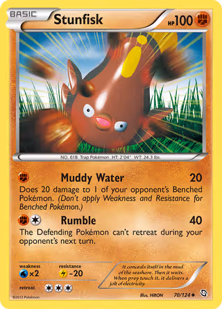 Stunfisk 70/124 Pokemon card