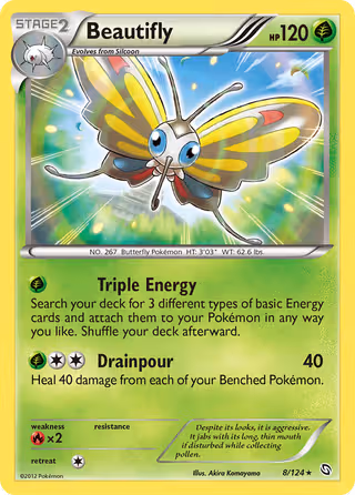 Beautifly 8/124 Pokemon card
