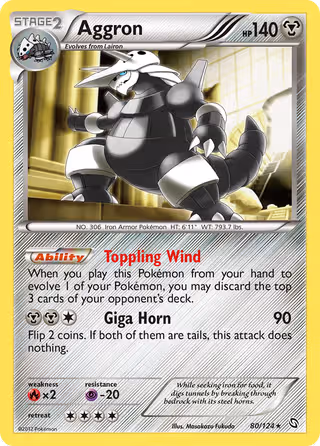 Aggron 80/124 Pokemon card