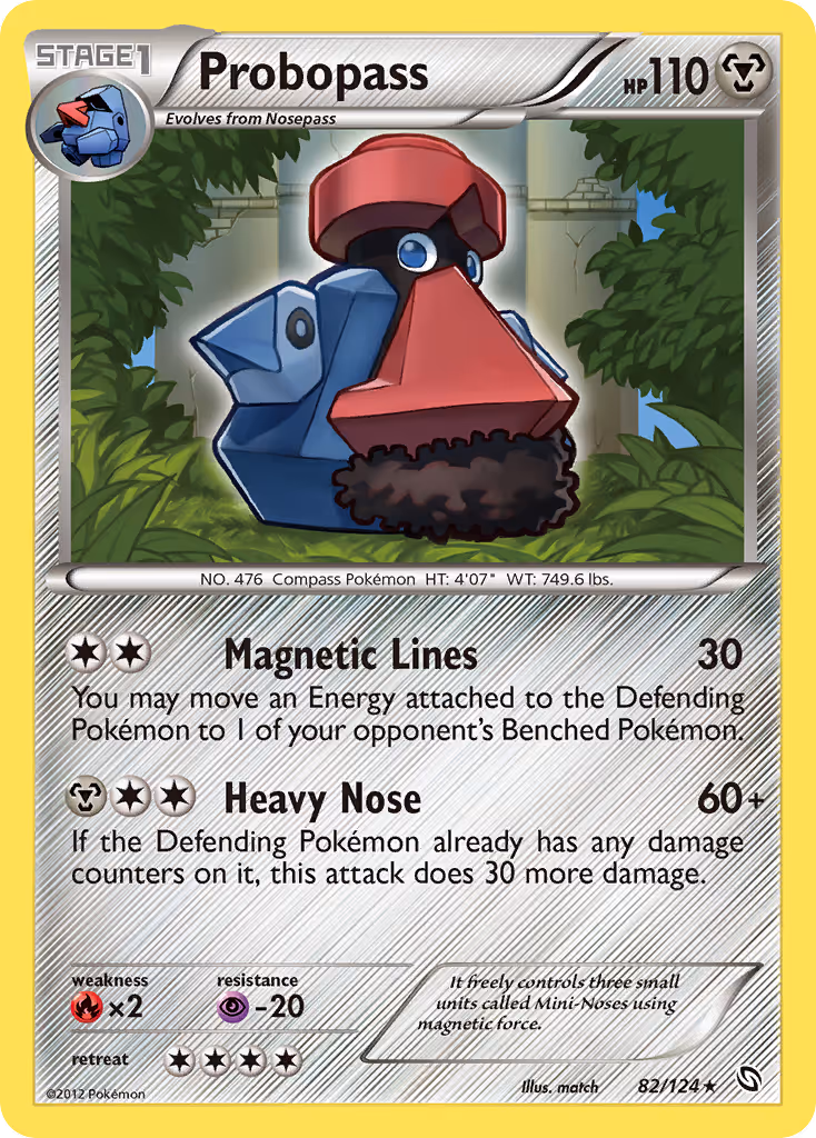Probopass 82/124 Pokemon card