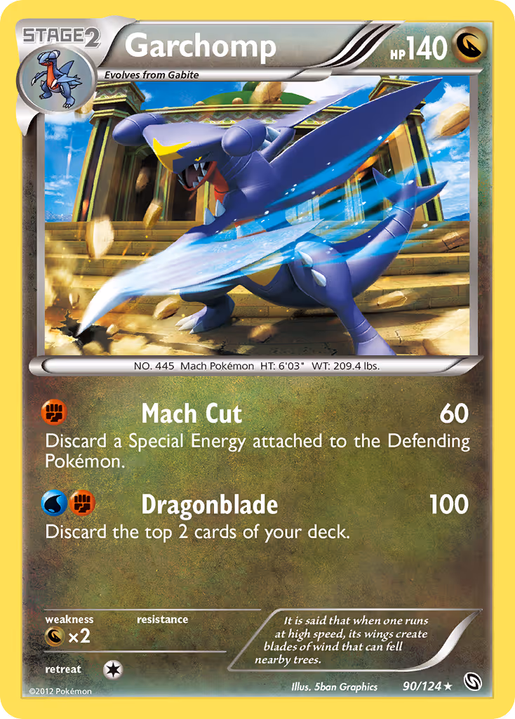 Garchomp 90/124 Pokemon card